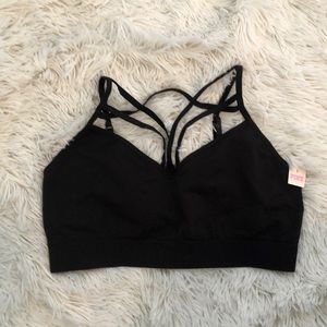 Black strappy Victoria’s Secret bralette